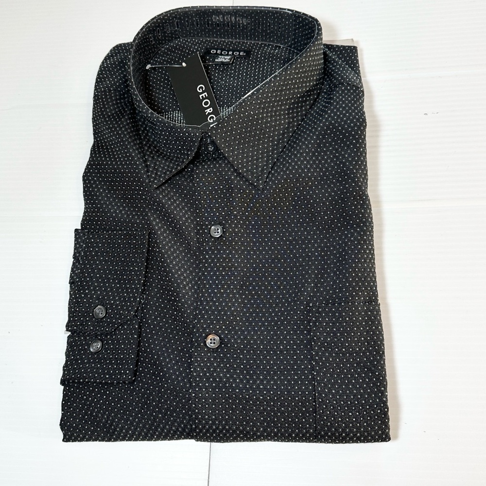 NWT George Long Sleeve Shirt XXL/2XG